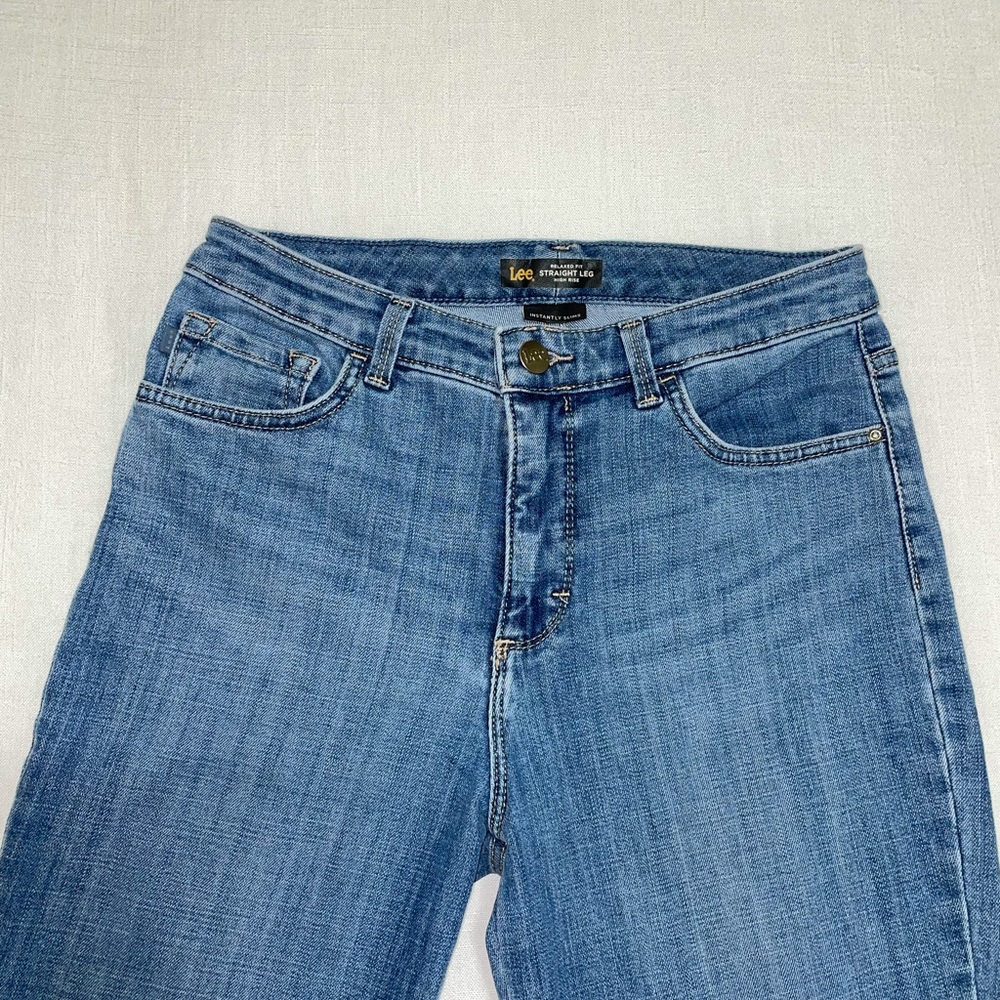 Lee relaxed fit straight leg high rise jeans